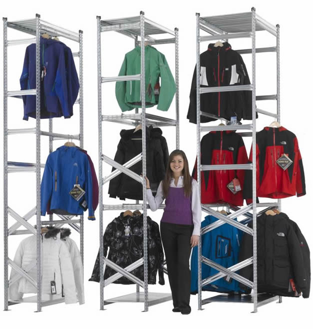 Estanterías prendas colgadas Metalsistem